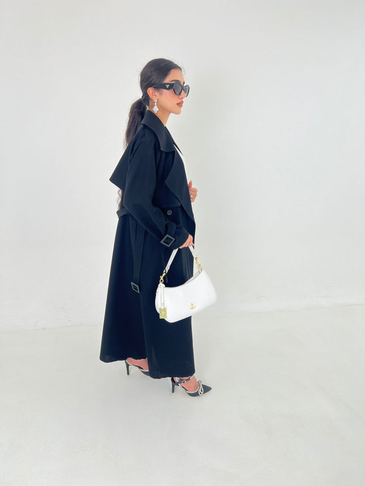 BLACK TRENCH ABAYA