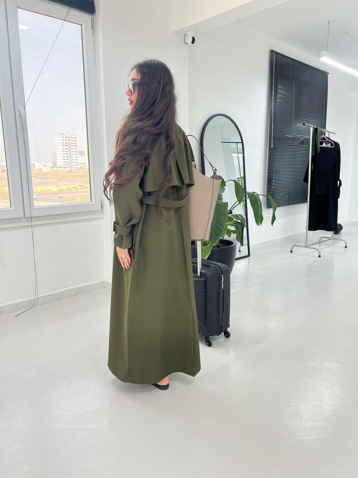 OLIVE TRENCH ABAYA